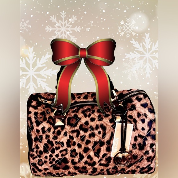 Michael Kors Leopard Satchel - Picture 12 of 13